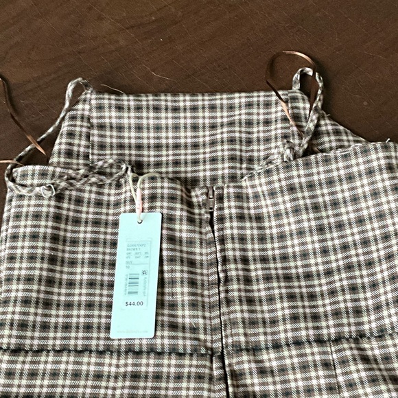 GB girls Plaid Casual Dress - Brown and White - Picture 2 of 3